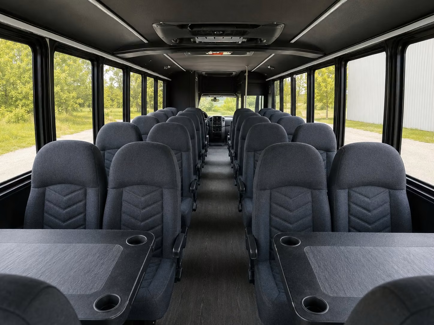 18 passenger minibus interior