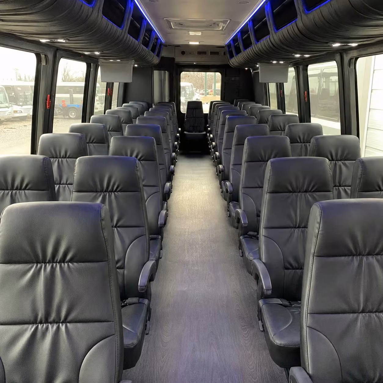 28 passenger minibus interior