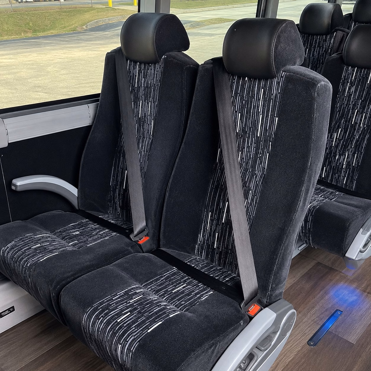 richmond charter bus rental interior