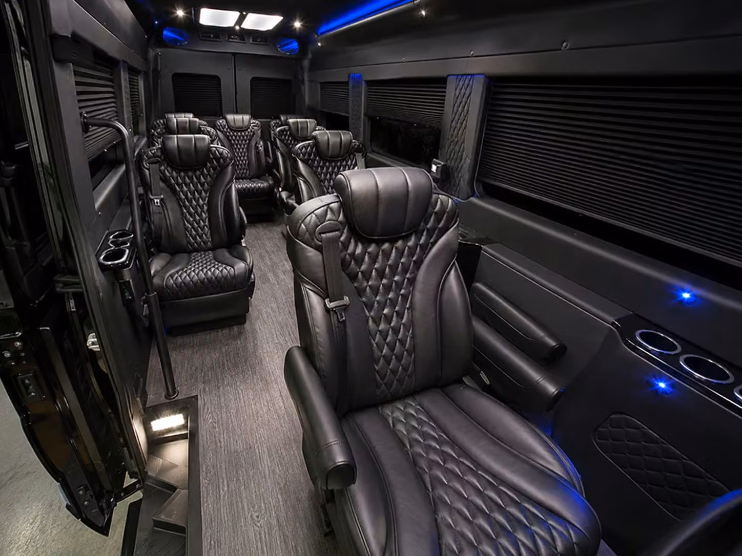sprinter van with driver inside